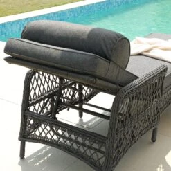 Willowbrook Dark Grey Lattice Weave Rattan Sun Lounger β Adjustable Reclining Outdoor Daybed 15 Willowbrook Dark Grey Lattice Weave Rattan Sun Lounger β Adjustable Reclining Outdoor Daybed -Daals Store OD WICK4 GREY SUNLG scene6