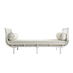 Willowbrook White Lattice Weave Rattan Daybed β Luxury All-Weather Outdoor & Indoor Sunbed 26 Willowbrook White Lattice Weave Rattan Daybed β Luxury All-Weather Outdoor & Indoor Sunbed -Daals Store OD WICK4 WHITE DBED02 WB1