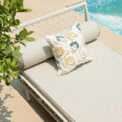 Willowbrook White Lattice Weave Rattan Daybed β Luxury All-Weather Outdoor & Indoor Sunbed 22 Willowbrook White Lattice Weave Rattan Daybed β Luxury All-Weather Outdoor & Indoor Sunbed -Daals Store OD WICK4 WHITE DBED02 scene5