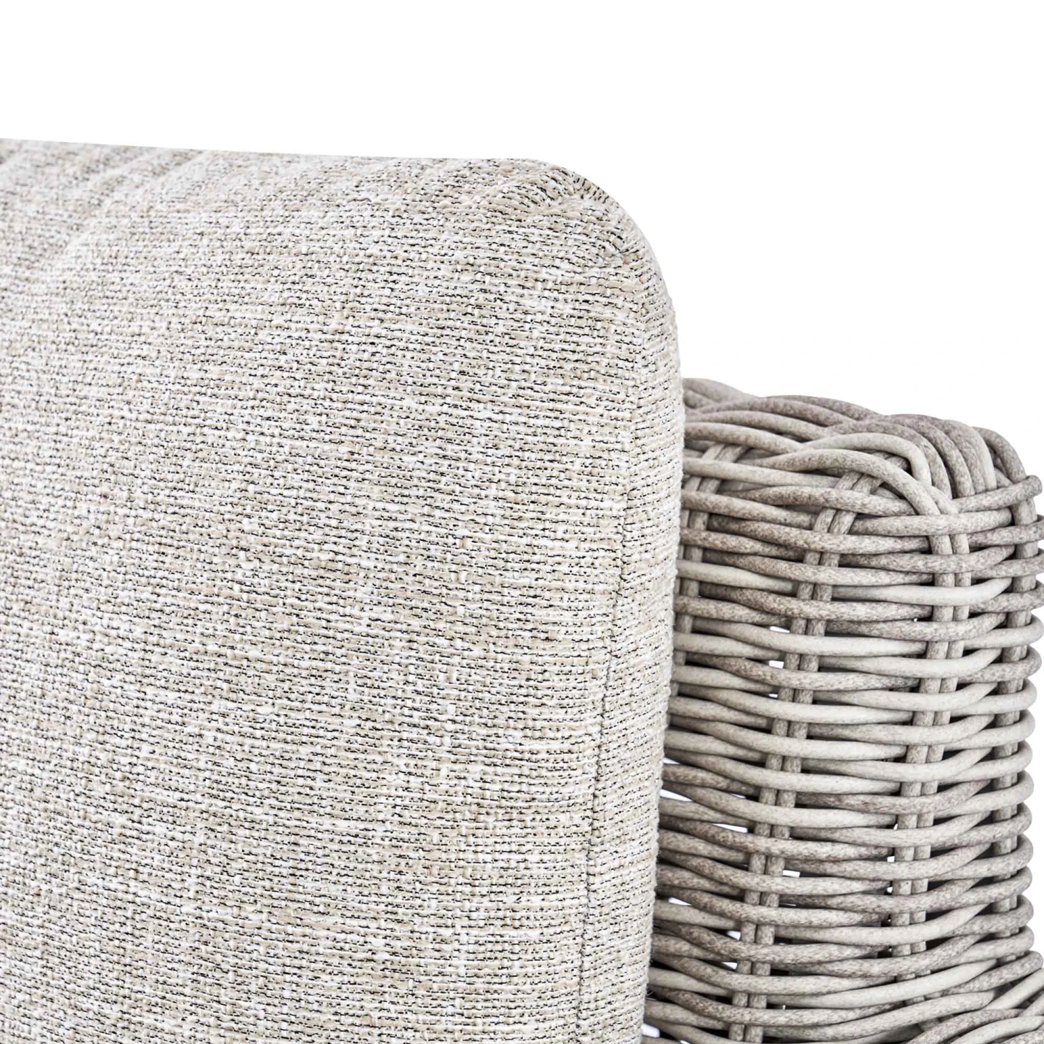 Bellagio Round Wicker Bistro Set With Rising Side Table, Light Grey 9 Bellagio Round Wicker Bistro Set With Rising Side Table, Light Grey - Image 9