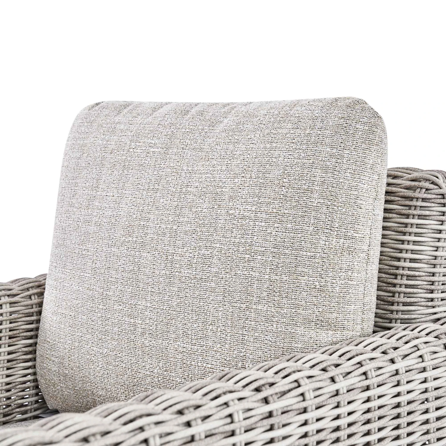 Bellagio Round Wicker Bistro Set With Rising Side Table, Light Grey 10 Bellagio Round Wicker Bistro Set With Rising Side Table, Light Grey - Image 10