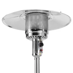 Freestanding Patio Heater Silver Stainless Steel Finish 44,000 BTU 13KW -Daals Store PTHR HSS A SILVER detail1