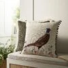 Country Collection Pheasant Embroidered Linen Blend Cushion -Daals Store QC CUSH PHEASANT50 main