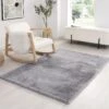 Lush Supersoft Grey Faux Fur Rug - 80 X 150 Cm -Daals Store RG F01 GREY main