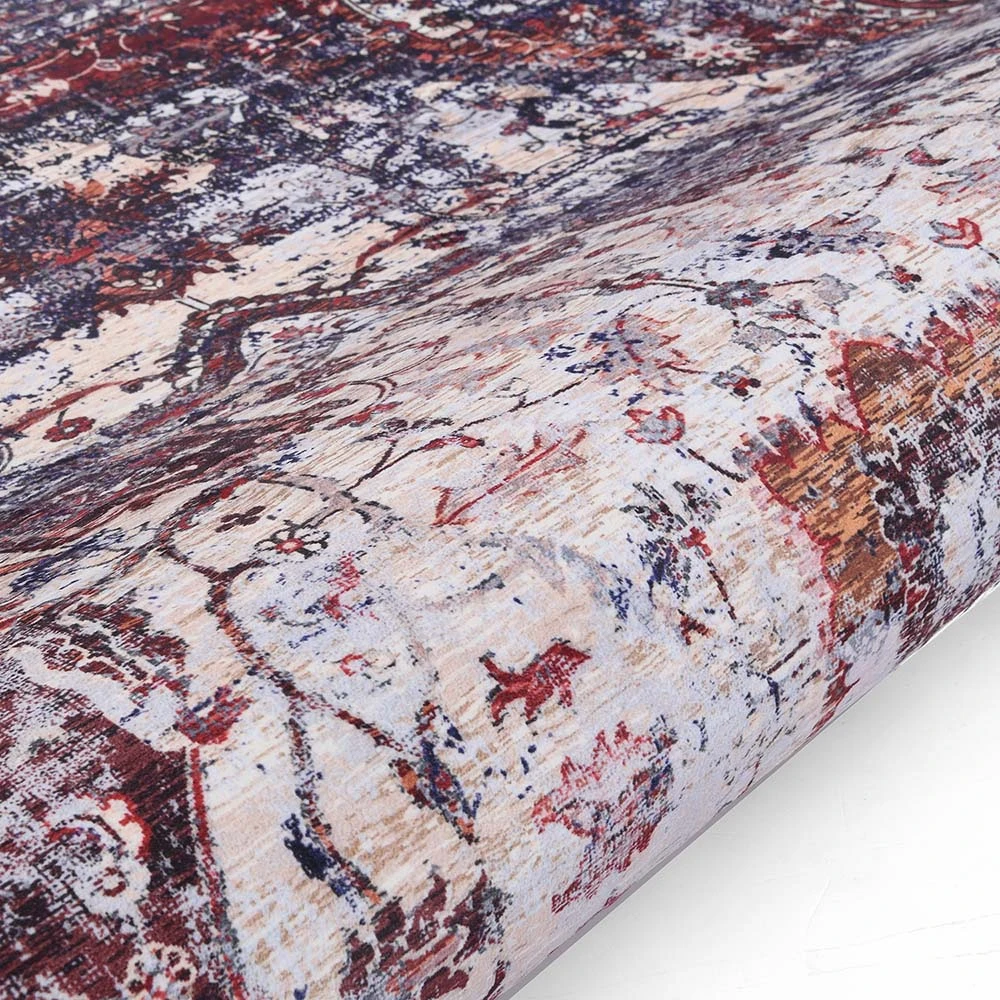 Kashmir Distressed Printed Rug 140 X 200 Cm 3 Kashmir Distressed Printed Rug 140 X 200 Cm - Image 3