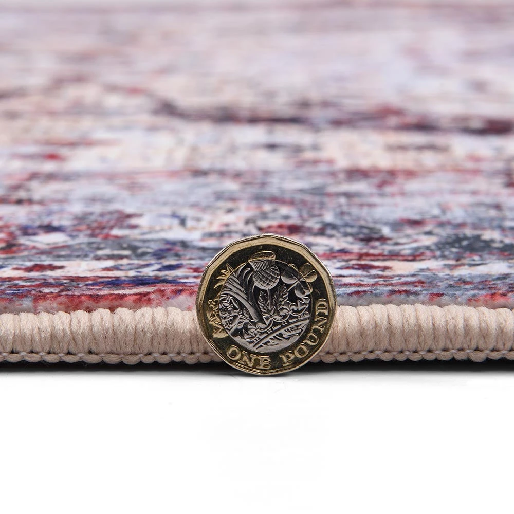 Kashmir Distressed Printed Rug 140 X 200 Cm 6 Kashmir Distressed Printed Rug 140 X 200 Cm - Image 6