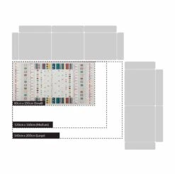 Cherokee Printed Rug 80 X 150 Cm -Daals Store RG M167 CHART