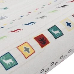 Cherokee Tribal Geometric Printed Rug – Neutral & Multi-Color 140x200cm Large Area Rug -Daals Store RG M167 L detail1