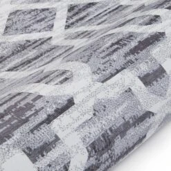 Trellis Grey & White Distressed Modern Abstract Large Area Rug – 160 x 230 cm -Daals Store RG M285 XL detail1