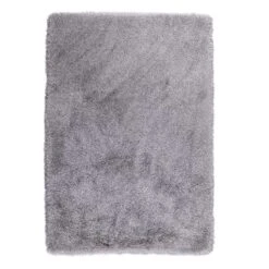 Silver Tufted Shaggy Rug 120 X 170 Cm 8 Silver Tufted Shaggy Rug 120 X 170 Cm -Daals Store RG Y02 SILVER M WB1