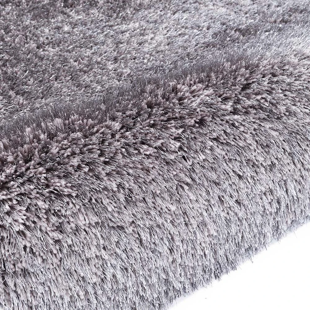 Silver Tufted Shaggy Rug 120 X 170 Cm 3 Silver Tufted Shaggy Rug 120 X 170 Cm - Image 3
