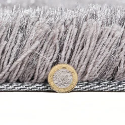 Silver Tufted Shaggy Rug 120 X 170 Cm 12 Silver Tufted Shaggy Rug 120 X 170 Cm -Daals Store RG Y02 SILVER M detail3