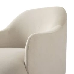 Calliope Skirted Armchair, Beige Velvet 28 Calliope Skirted Armchair, Beige Velvet -Daals Store SCSF 046 BEIGE VEL 1ST detail3