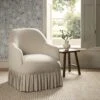 Calliope Skirted Armchair, Beige Velvet 23 Calliope Skirted Armchair, Beige Velvet -Daals Store SCSF 046 BEIGE VEL 1ST main