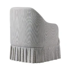 Calliope Skirted Armchair, Blue Striped 22 Calliope Skirted Armchair, Blue Striped -Daals Store SCSF 046 BLUE STRIPE 1ST WB3