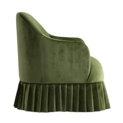 Calliope Skirted Armchair, Fern Green Velvet 24 Calliope Skirted Armchair, Fern Green Velvet -Daals Store SCSF 046 FERN VEL 1ST WB4