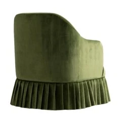 Calliope Skirted Armchair, Fern Green Velvet 25 Calliope Skirted Armchair, Fern Green Velvet -Daals Store SCSF 046 FERN VEL 1ST WB5