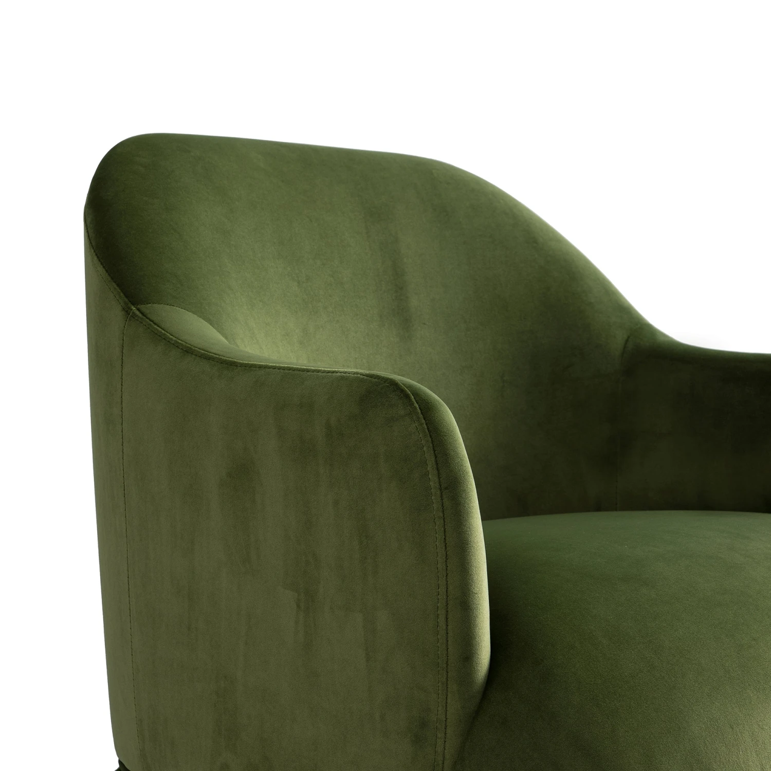 Calliope Skirted Armchair, Fern Green Velvet 14 Calliope Skirted Armchair, Fern Green Velvet - Image 14