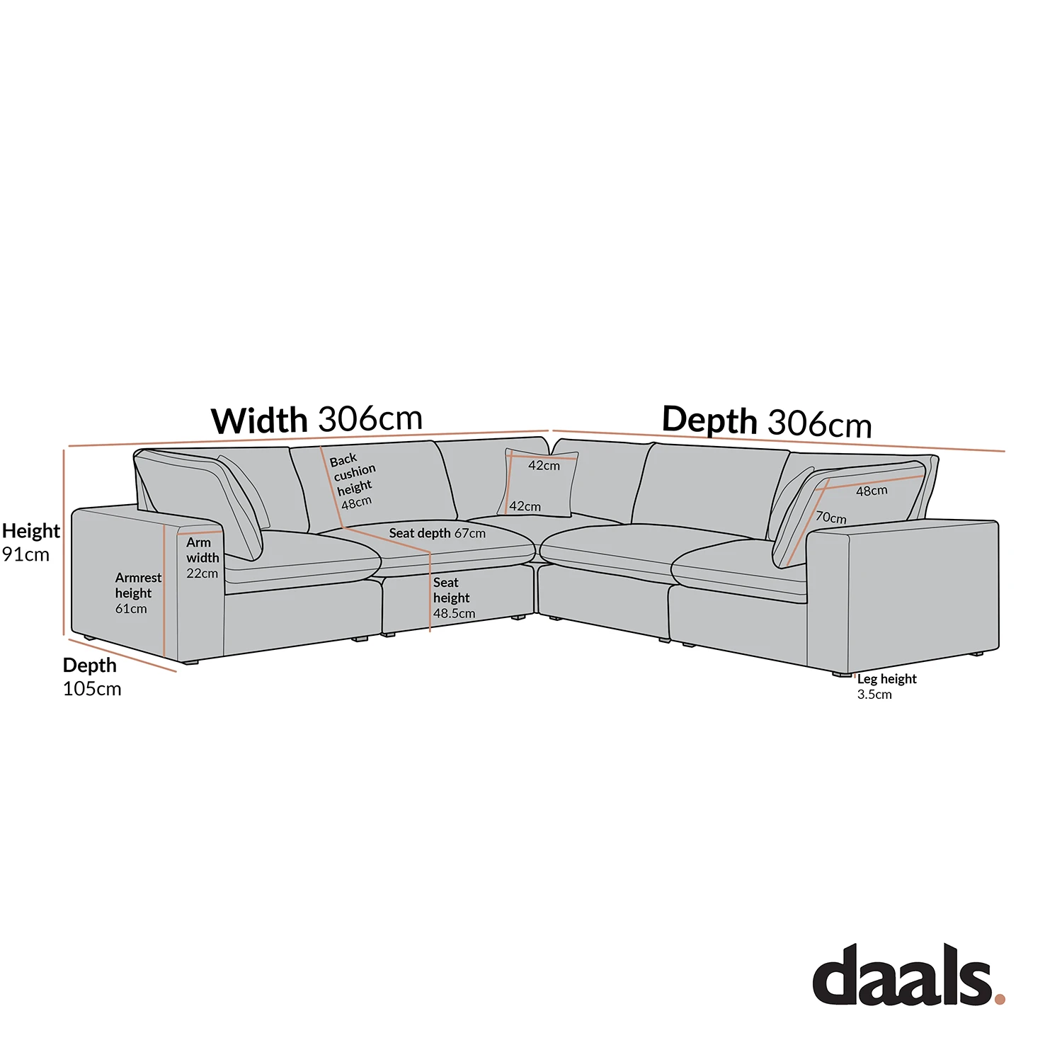 Lutyens Taupe Boucle Modular Sofa, 5-Piece Corner Set 3 Lutyens Taupe Boucle Modular Sofa, 5-Piece Corner Set - Image 3