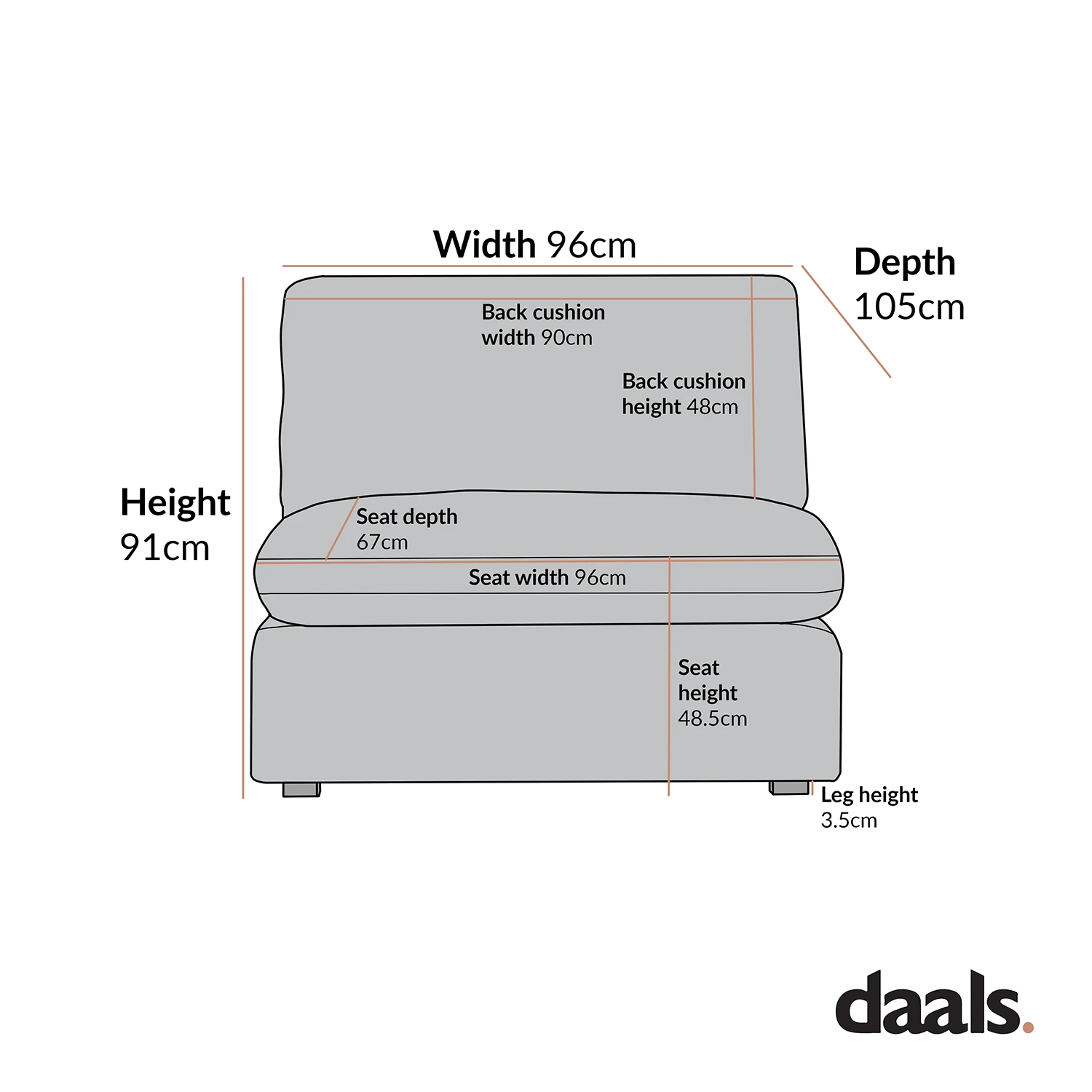 Lutyens Taupe Boucle Modular Sofa, Armless Seat 3 Lutyens Taupe Boucle Modular Sofa, Armless Seat - Image 3