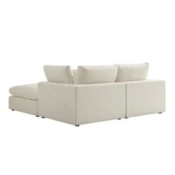 Lutyens Beige Linen Blend Modular Sofa, 2-Piece Chaise -Daals Store SCSF 054 BEIGE LIN 2PCHAISE WB6