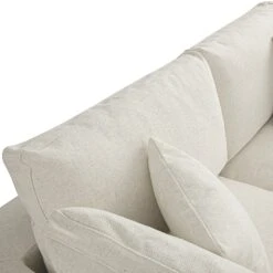 Lutyens Beige Linen Blend Modular Sofa, 2-Piece Chaise -Daals Store SCSF 054 BEIGE LIN 2PCHAISE detail2