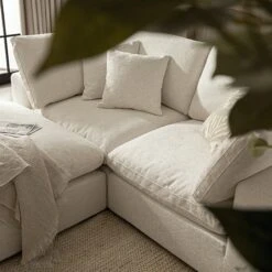 Lutyens Beige Linen Blend Modular Sofa, 2-Piece Chaise -Daals Store SCSF 054 BEIGE LIN 2PCHAISE scene3