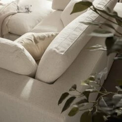 Lutyens Beige Linen Blend Modular Sofa, 2-Piece Chaise -Daals Store SCSF 054 BEIGE LIN 2PCHAISE scene4