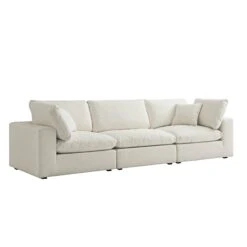 Lutyens Beige Linen Blend Modular Sofa, 3-Piece -Daals Store SCSF 054 BEIGE LIN 3P WB2