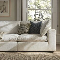 Lutyens Beige Linen Blend Modular Sofa, 3-Piece -Daals Store SCSF 054 BEIGE LIN 3P scene3