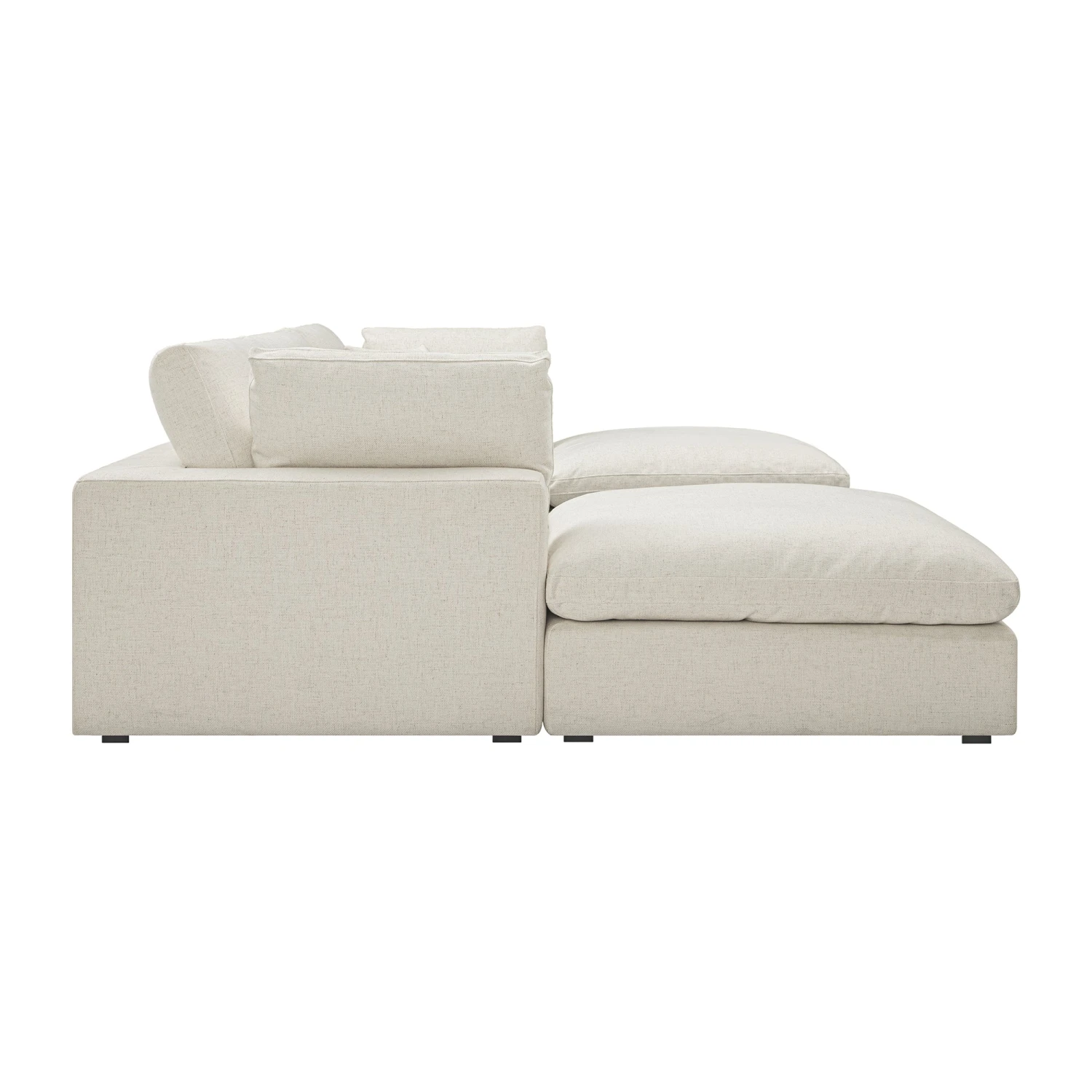 Lutyens Beige Linen Blend Modular Sofa, 5-Piece U-Shape Set 5 Lutyens Beige Linen Blend Modular Sofa, 5-Piece U-Shape Set - Image 5