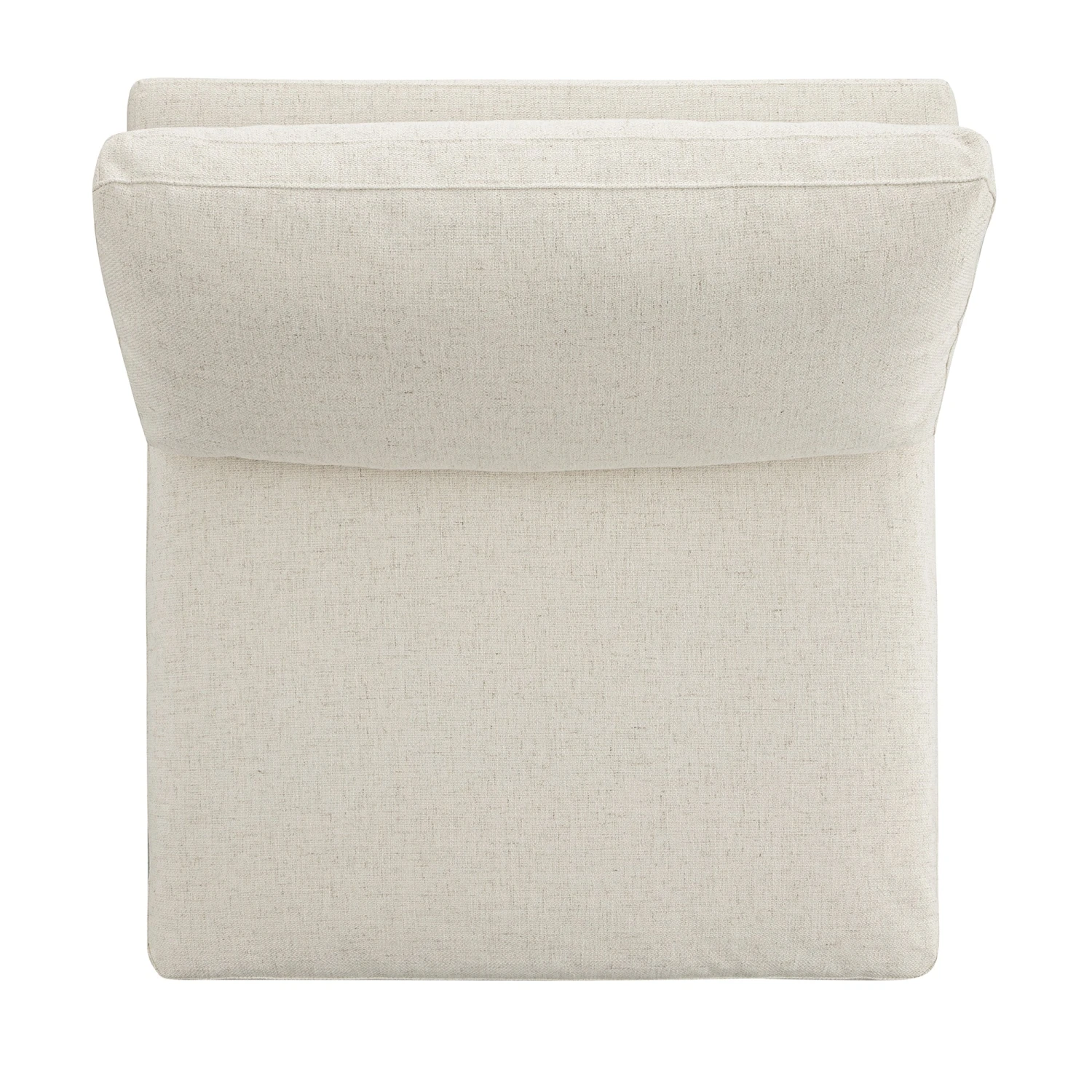 Lutyens Beige Linen Blend Modular Sofa, Armless Seat 7 Lutyens Beige Linen Blend Modular Sofa, Armless Seat - Image 7