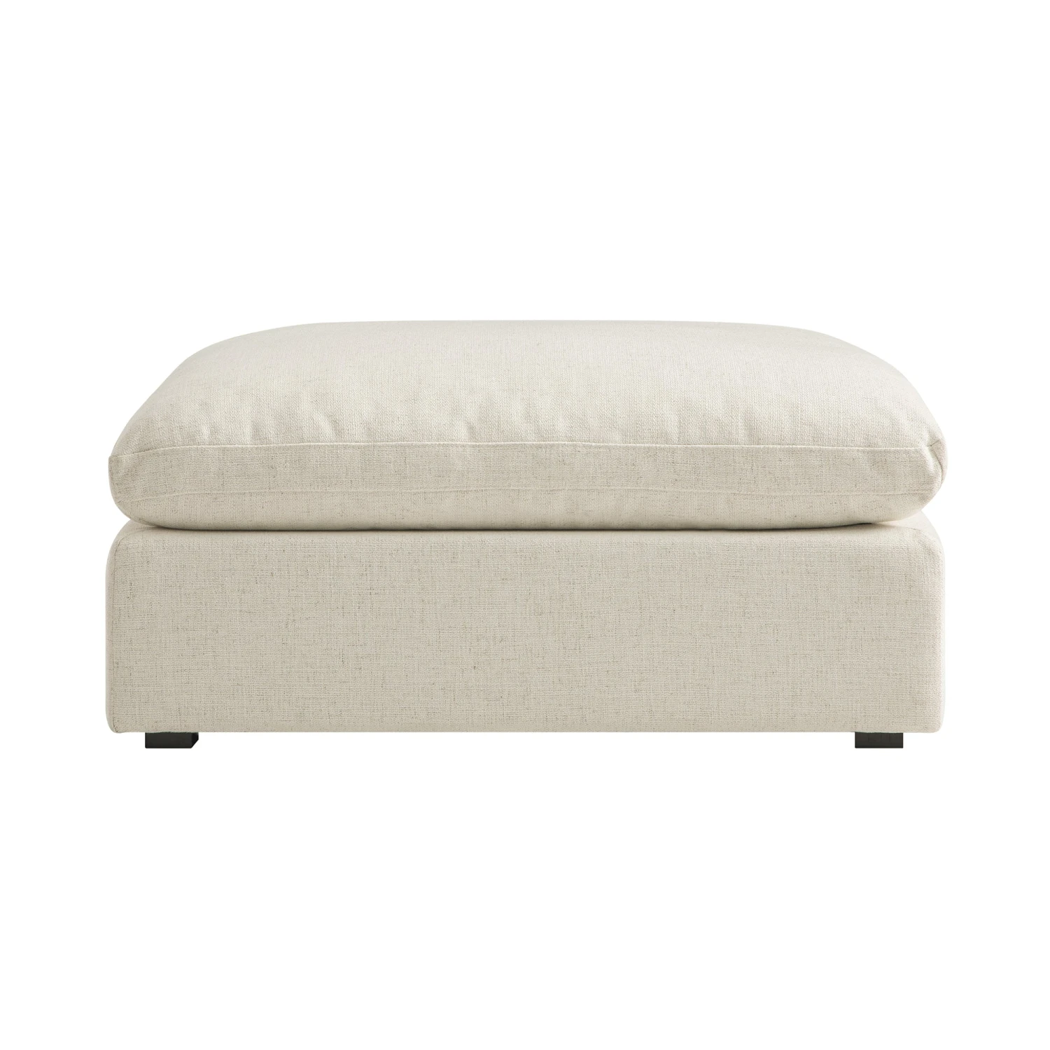 Lutyens Beige Linen Blend Modular Sofa, Stool 1 Lutyens Beige Linen Blend Modular Sofa, Stool