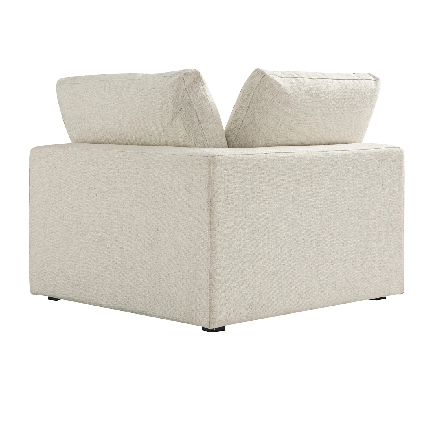Lutyens Beige Linen Blend Modular Sofa, Corner Unit 5 Lutyens Beige Linen Blend Modular Sofa, Corner Unit - Image 5