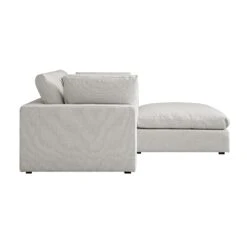 Lutyens Light Grey Linen Blend Modular Sofa, 2-Piece Chaise 25 Lutyens Light Grey Linen Blend Modular Sofa, 2-Piece Chaise -Daals Store SCSF 054 LGREY LIN 2PCHAISE WB5