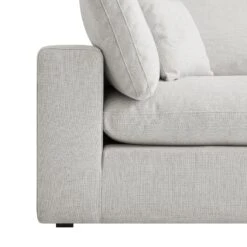 Lutyens Light Grey Linen Blend Modular Sofa, 2-Piece Chaise 27 Lutyens Light Grey Linen Blend Modular Sofa, 2-Piece Chaise -Daals Store SCSF 054 LGREY LIN 2PCHAISE detail1