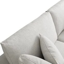 Lutyens Light Grey Linen Blend Modular Sofa, 2-Piece Chaise 29 Lutyens Light Grey Linen Blend Modular Sofa, 2-Piece Chaise -Daals Store SCSF 054 LGREY LIN 2PCHAISE detail3