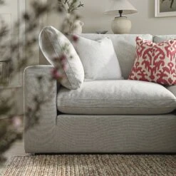 Lutyens Light Grey Linen Blend Modular Sofa, 2-Piece Chaise 18 Lutyens Light Grey Linen Blend Modular Sofa, 2-Piece Chaise -Daals Store SCSF 054 LGREY LIN 2PCHAISE scene3