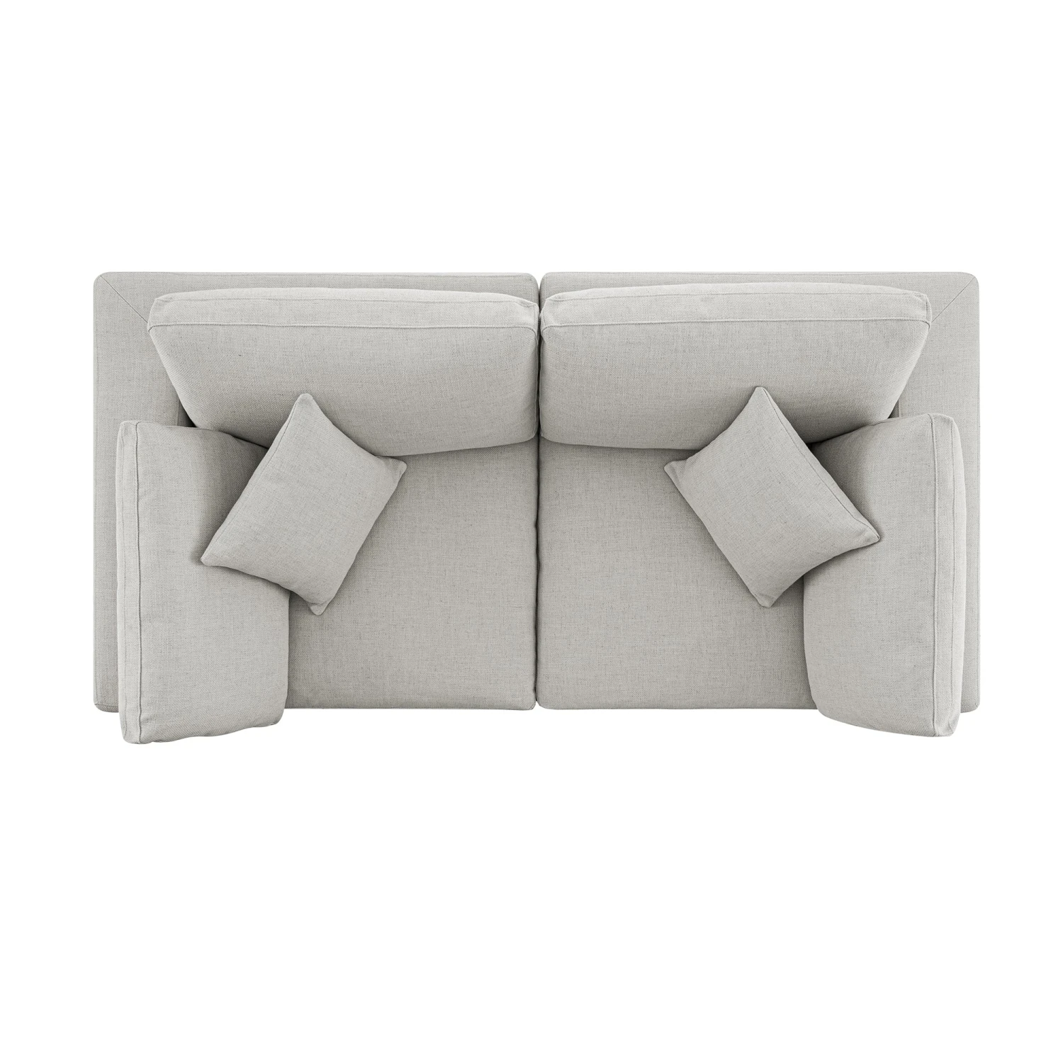 Lutyens Light Grey Linen Blend Modular Sofa, 2-Piece 9 Lutyens Light Grey Linen Blend Modular Sofa, 2-Piece - Image 9