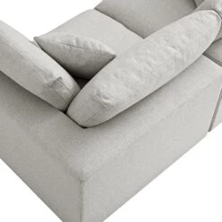 Lutyens Light Grey Linen Blend Modular Sofa, 2-Piece 25 Lutyens Light Grey Linen Blend Modular Sofa, 2-Piece -Daals Store SCSF 054 LGREY LIN 2P detail2