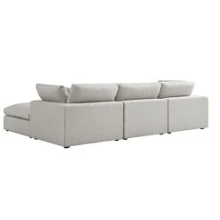 Lutyens Light Grey Linen Blend Modular Sofa, 3-Piece Chaise 15 Lutyens Light Grey Linen Blend Modular Sofa, 3-Piece Chaise -Daals Store SCSF 054 LGREY LIN 3PCHAISE WB5