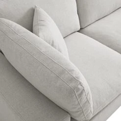 Lutyens Light Grey Linen Blend Modular Sofa, 3-Piece Chaise 18 Lutyens Light Grey Linen Blend Modular Sofa, 3-Piece Chaise -Daals Store SCSF 054 LGREY LIN 3PCHAISE detail2