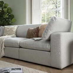 Lutyens Light Grey Linen Blend Modular Sofa, 3-Piece -Daals Store SCSF 054 LGREY LIN 3P scene3