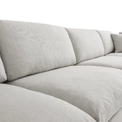 Lutyens Light Grey Linen Blend Modular Sofa, 4-Piece -Daals Store SCSF 054 LGREY LIN 4P detail2