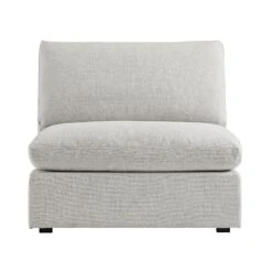 Lutyens Light Grey Linen Blend Modular Sofa, Armless Seat -Daals Store SCSF 054 LGREY LIN B WB1