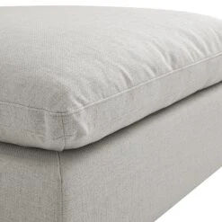 Lutyens Light Grey Linen Blend Modular Sofa, Stool -Daals Store SCSF 054 LGREY LIN C detail1