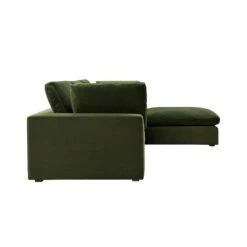 Lutyens Moss Green Velvet Modular Sofa, 3-Piece Chaise 14 Lutyens Moss Green Velvet Modular Sofa, 3-Piece Chaise -Daals Store SCSF 054 MOSS VEL 3PCHAISE WB5