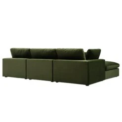 Lutyens Moss Green Velvet Modular Sofa, 3-Piece Chaise 15 Lutyens Moss Green Velvet Modular Sofa, 3-Piece Chaise -Daals Store SCSF 054 MOSS VEL 3PCHAISE WB6
