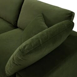 Lutyens Moss Green Velvet Modular Sofa, 3-Piece Chaise 17 Lutyens Moss Green Velvet Modular Sofa, 3-Piece Chaise -Daals Store SCSF 054 MOSS VEL 3PCHAISE detail2