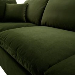 Lutyens Moss Green Velvet Modular Sofa, 3-Piece -Daals Store SCSF 054 MOSS VEL 3P detail3